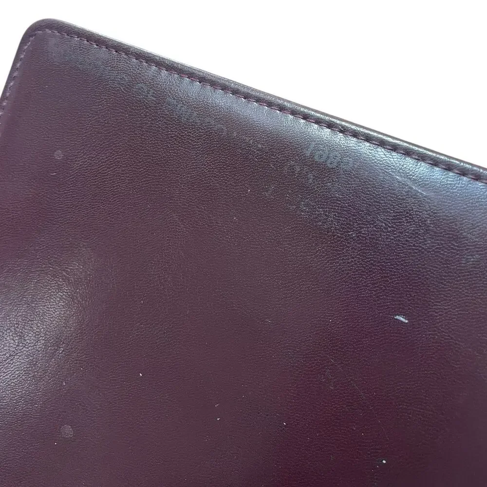 Franklin Covey 7 Habits Leather Planner Organizer Brown Binder Tabs Paper Insert